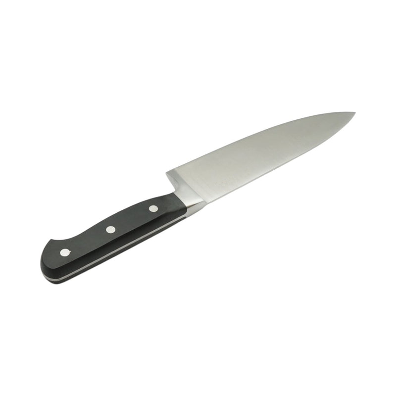 Coltello da chef professionale da 20 cm, lama in acciaio 5Cr15MoV, manico in ABS nero Breckner Germany