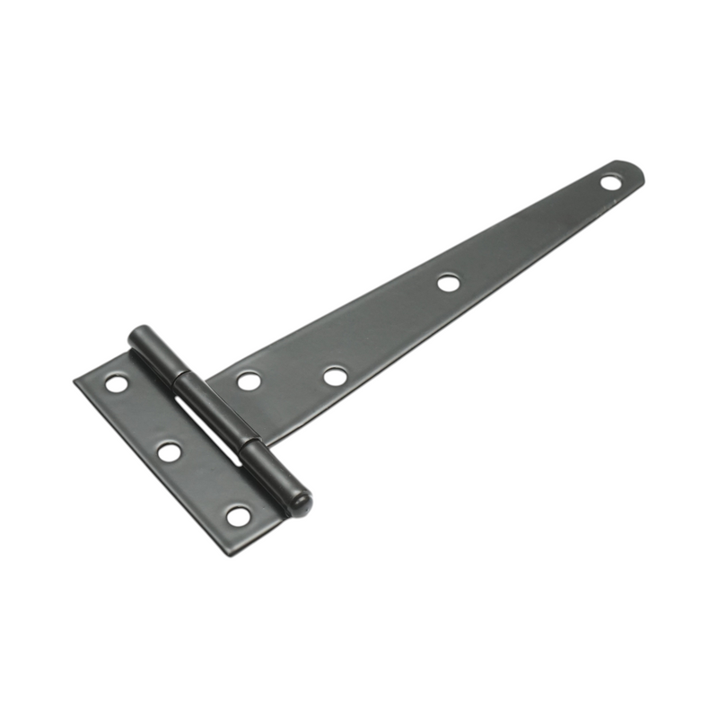 Cerniera a T per cancelli, 70x174 mm, acciaio nero, viti incluse