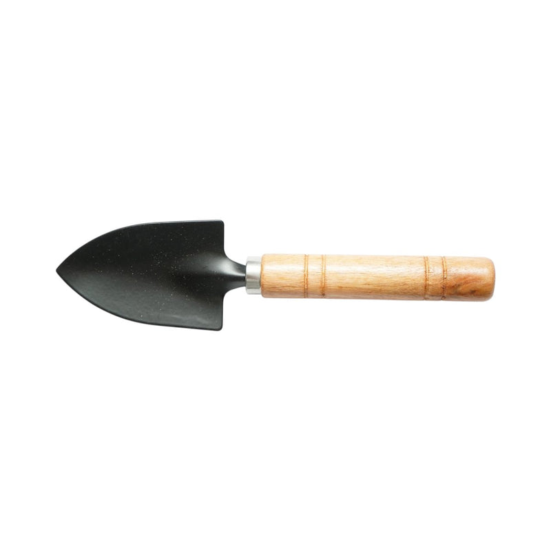 Set di 3 attrezzi da giardinaggio con paletta, trapiantatore, coltivatore e manici in legno. Breckner Germany