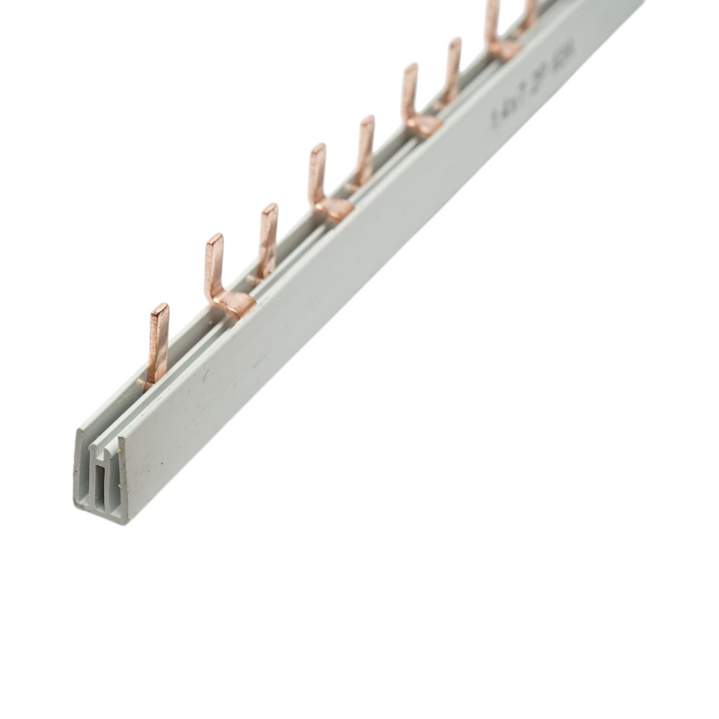 Pettine di collegamento (busbar) monofase 1 m, 2P, 63 A, 56 moduli, per l’alimentazione di interruttori automatici Longroad