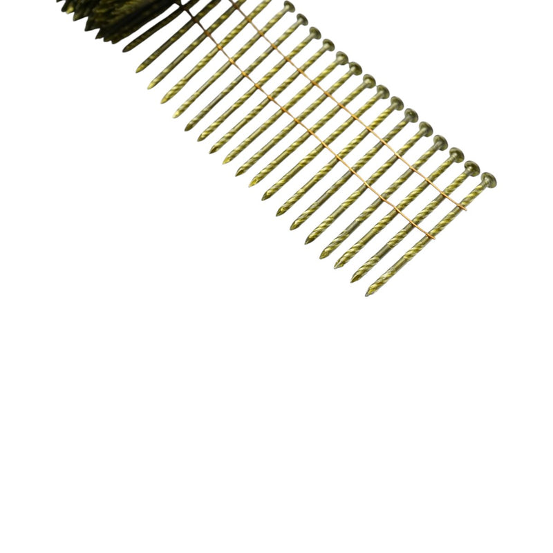 Set di 7.200 chiodi in bobina a gambo anulare per edilizia (2,9 x 70 mm): 240 chiodi/bobina, 30 bobine/scatola.