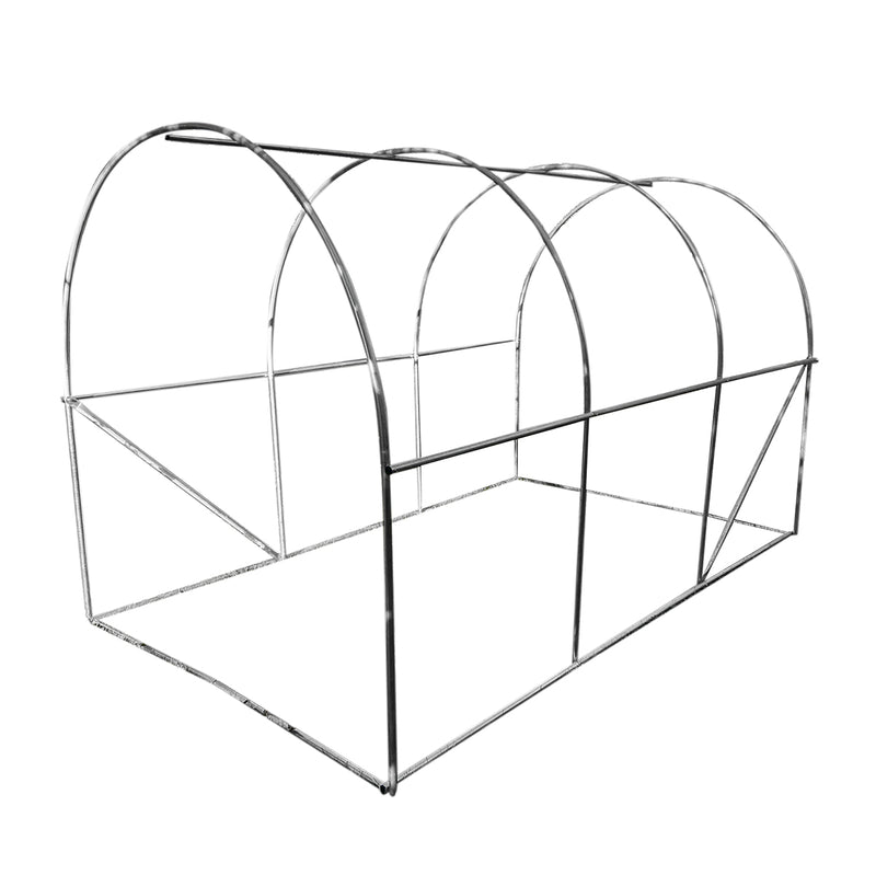 Serra da giardino 300×200×200 cm con sistema di irrigazione, telo verde in PE con rete 140 g/m² anti-UV, 6 finestre, 2 porte, tubo in acciaio zincato 25 mm THOR