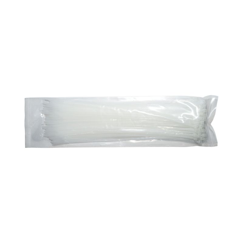 Fascette stringicavo in plastica bianca, 3,6 × 290 mm, 100 pezzi/set Longroad
