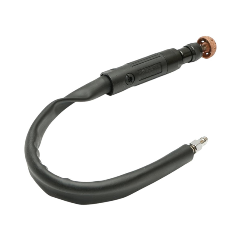 Smerigliatrice pneumatica dritta, 2500 giri/min, mandrino a cambio rapido da 11 mm, pressione di 6,3 bar, per la riparazione di pneumatici. Breckner Germany