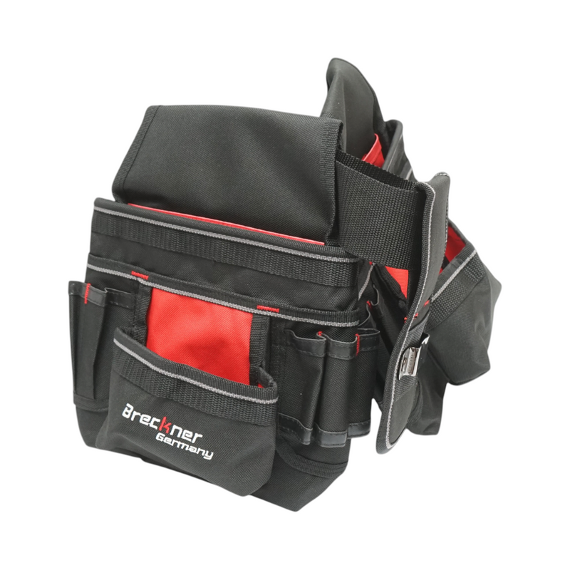 Cintura portautensili doppia multifunzione con tasche multiple, in tessuto Breckner Germany