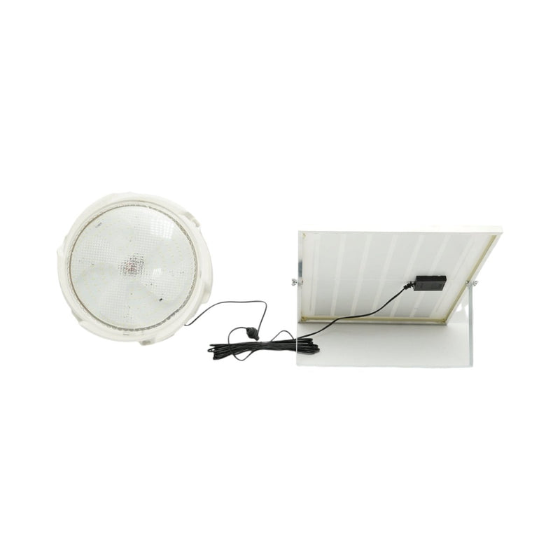 Plafoniera solare a LED da 200 W, 6500 K, con pannello solare da 12 W, batteria LiFePO4 da 5400 mAh, sensore di movimento e telecomando (IP65) Breckner Germany