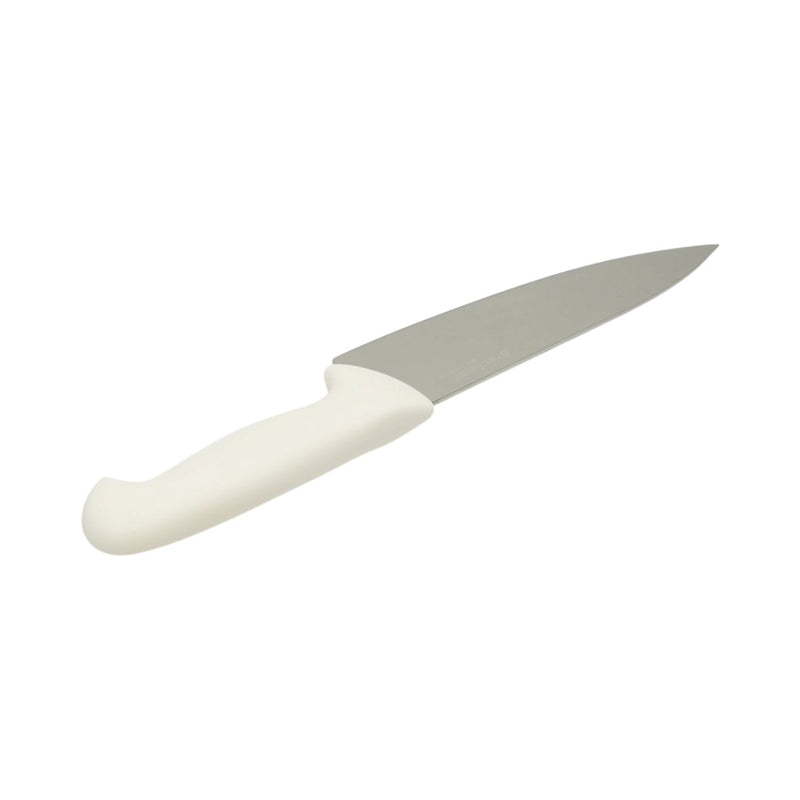 Coltello da chef professionale da 20 cm, lama in acciaio 5Cr15MoV, manico in PP bianco Breckner Germany