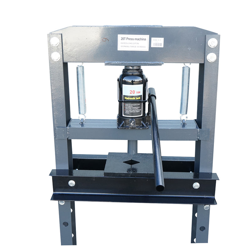 Pressa idraulica 20T, apertura regolabile 30-950mm, corsa pistone 0-120mm