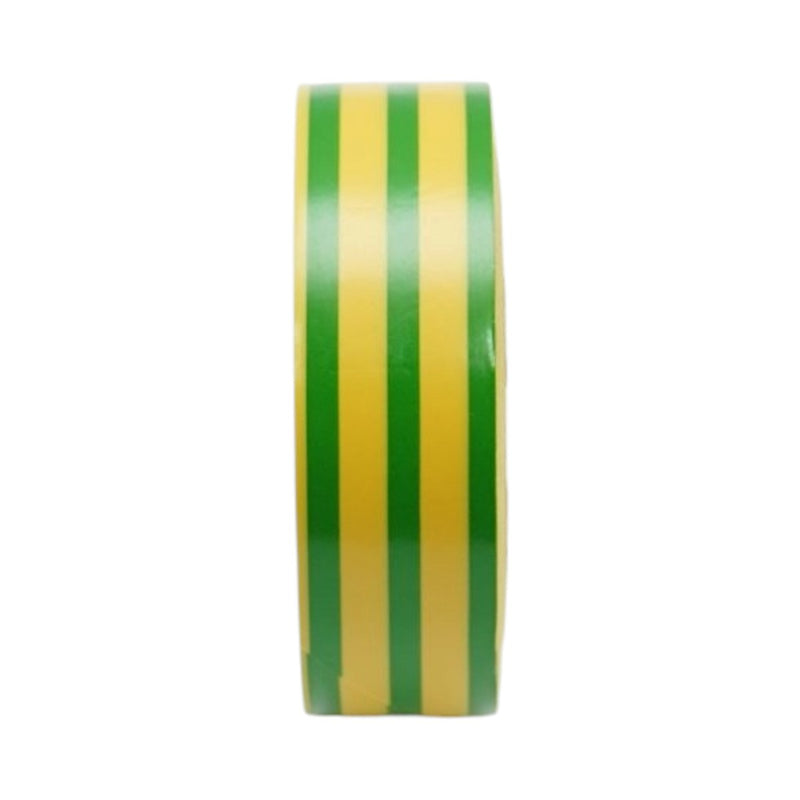 Nastro isolante in vinile giallo-verde 19 mm x 9 m – Ignifugo, alta qualità (AAA+)