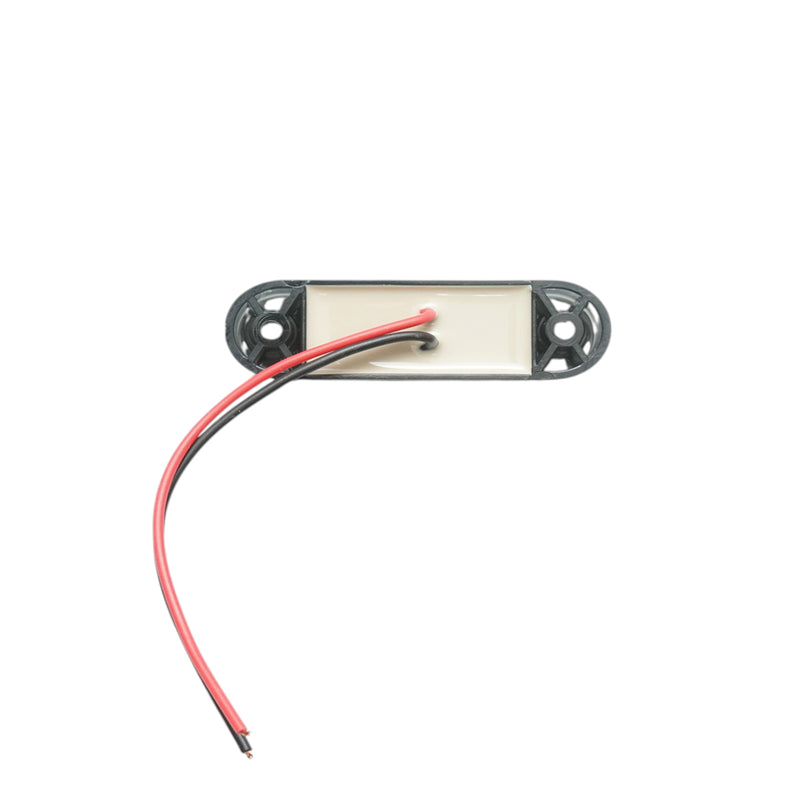 Luce di ingombro laterale a LED ovale 12V-24V, giallo fumé, 3 LED, 70x21x10,5 mm Breckner Germany