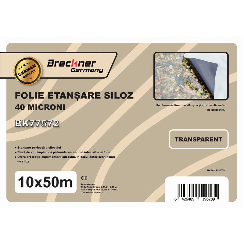 Film per insilato 10x50 m, 40 micron Breckner Germany