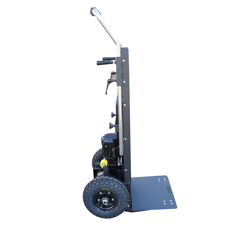 Carrello elettrico saliscale per carichi da 1500 W, portata massima 200 kg