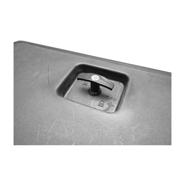 Cassetta per attrezzi senza supporto, in plastica nera 468x470x600 mm