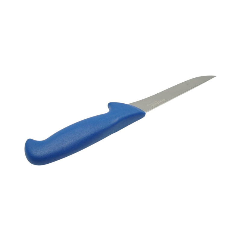 Coltello professionale stretto per disosso da 13 cm, lama in acciaio 5Cr15MoV, manico in nylon blu Breckner Germany