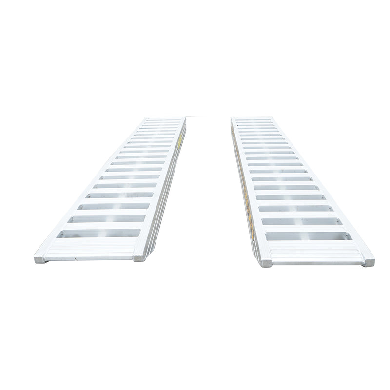 Set di rampe di carico/scarico in alluminio da 8 t, 450x50x15 cm