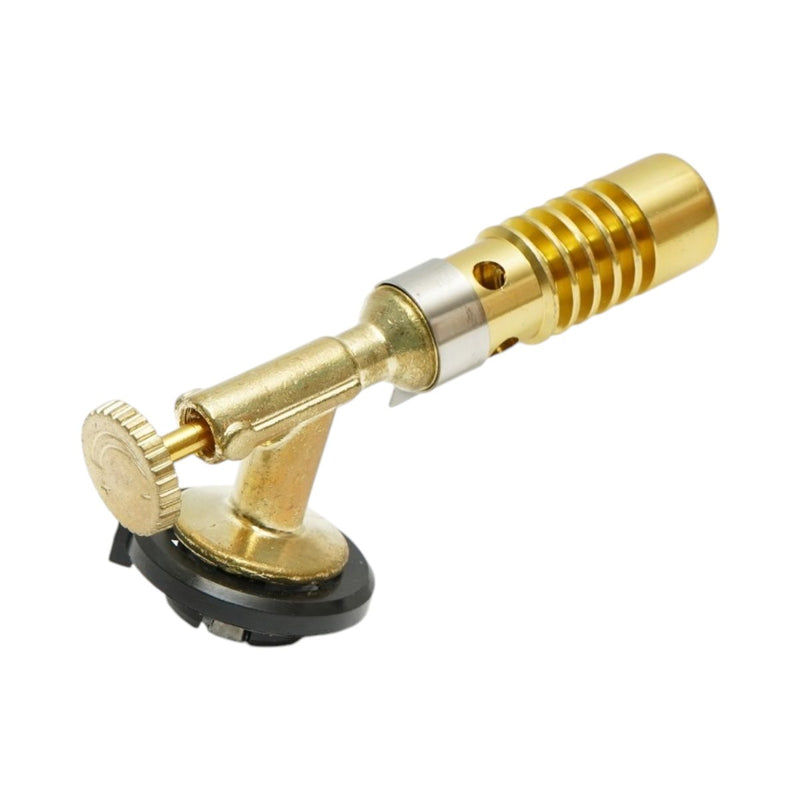 Testina per cannello a gas FlameGun per bombolette spray, accensione manuale, fiamma regolabile a 1300°C.
