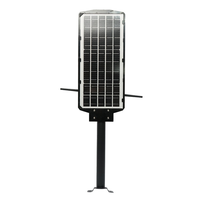 Lampada solare LED 450W con telecamera di sorveglianza AI 4 MP, WIFI, SIM 4G, pannello solare 24W, batteria LifePo4 18Ah, rotazione 360°, visione notturna, rilevamento umano e applicazione V380 Pro