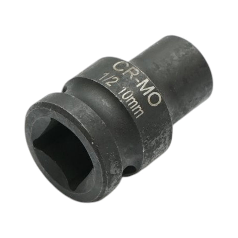 Bussola a impatto bi-esagonale da 10 mm, lunghezza 38 mm, attacco quadro da 1/2", Cr-Mo Breckner Germany