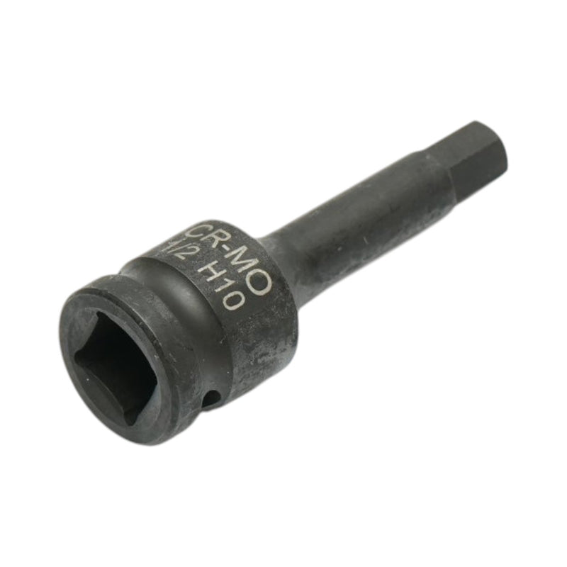 Bussola a impatto con inserto esagonale H10 e attacco quadro da 1/2", 78 mm, Cr-Mo Breckner Germany