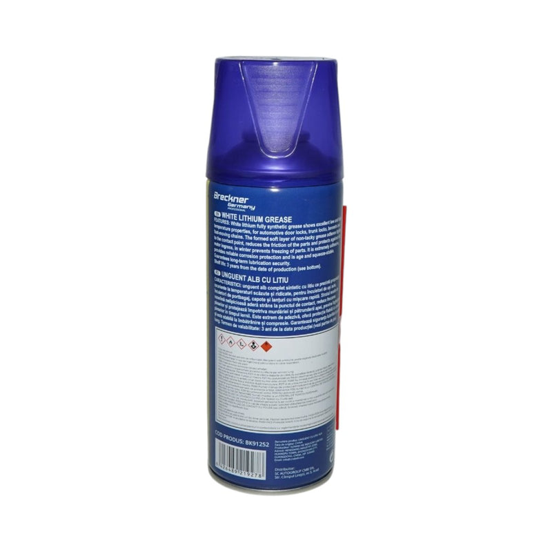 Spray vaselina liquida bianca al litio 450ml Breckner Germany