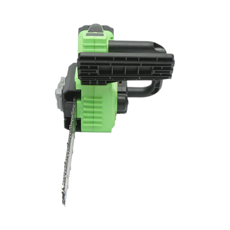 Motosega elettrica professionale con due batterie agli ioni di litio da 20 V e 4 Ah, motore brushless, display digitale a LED e barra da 12 pollici (300 mm). Breckner Germany