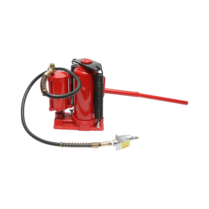 Cric idro‑pneumatico – 12 T Altezza di sollevamento: 260 – 510 mm Pressione massima di lavoro: 8,5 Bar Raccordo: 1/4”