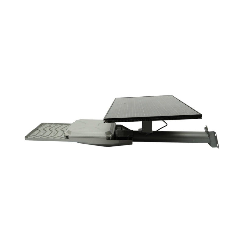 Lampione stradale a LED da 300 W, 6500 K, con pannello solare da 40 W, batteria LiFePO4 da 45.000 mAh, telecomando e staffa di montaggio. Breckner Germany