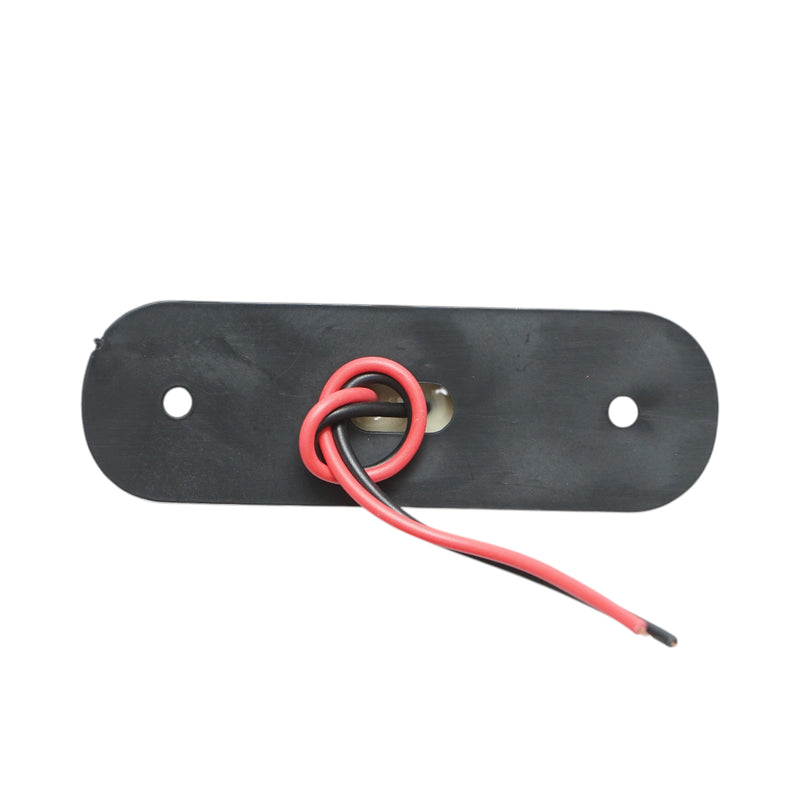 Luce di ingombro laterale a LED ovale, 12V-24V, bianca, 3 LED, 87x28x13,5 mm Breckner Germany