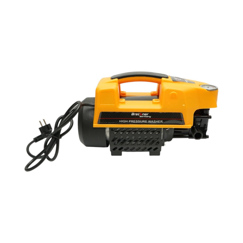 Idropulitrice da 800 W, 220 V e 40 bar, portata di 5 l/min, con pistola, serbatoio per schiuma e tubo da 7 m. Breckner Germany