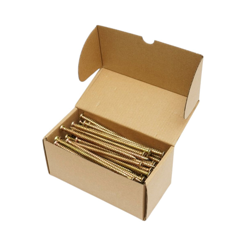 Vite per il fissaggio di serramenti 7,5x132 mm, Torx TX30, acciaio zincato giallo, 100 pz/scatola