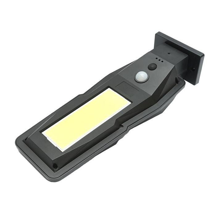 Lampada solare LED 186lm con pannello solare 1,3W/5,5V, batteria 3,7V/2,4 Ah e sensore di movimento IP54