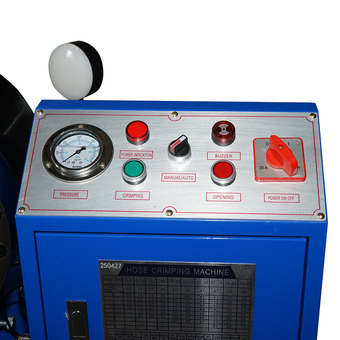Pressatubi oleodinamici Pressa per crimpare tubi oleodinamici alta pressione per tubi 6-51mm 380V 3kW con cambio rapido Breckner Germany