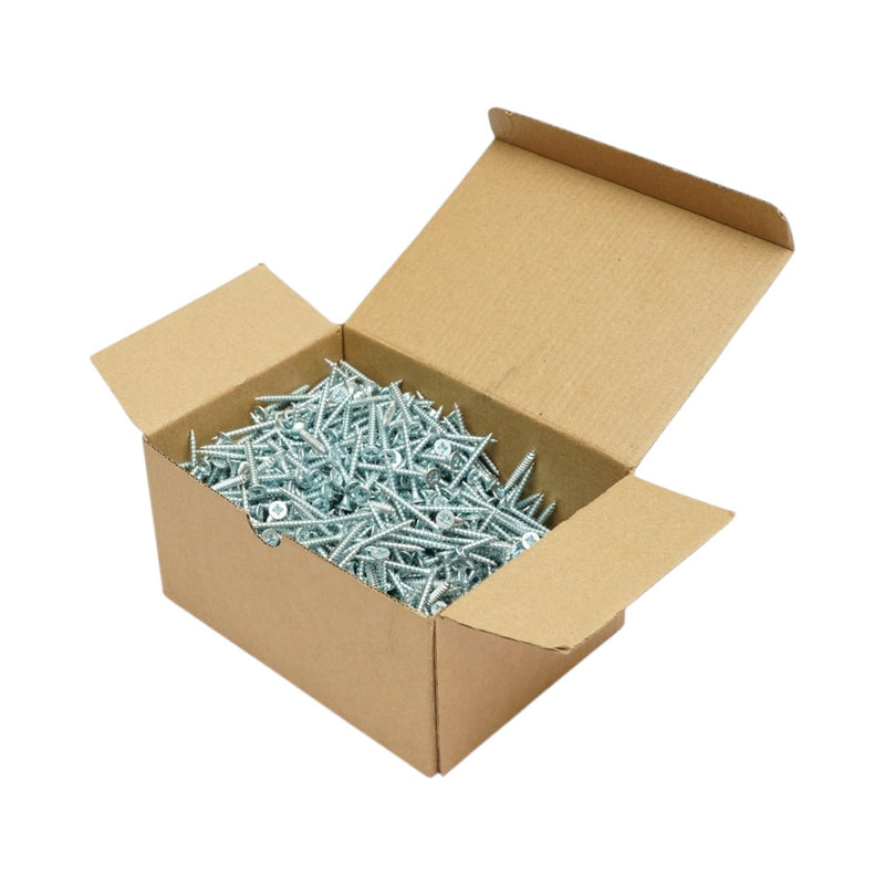Vite autofilettante per legno 4x35 mm, testa svasata PZ2, acciaio zincato, 1000 pz/scatola