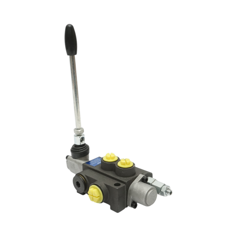 Distributore idraulico a 1 leva, portata 40 L/min, con leva inclusa, -15 / +80. Breckner Germany