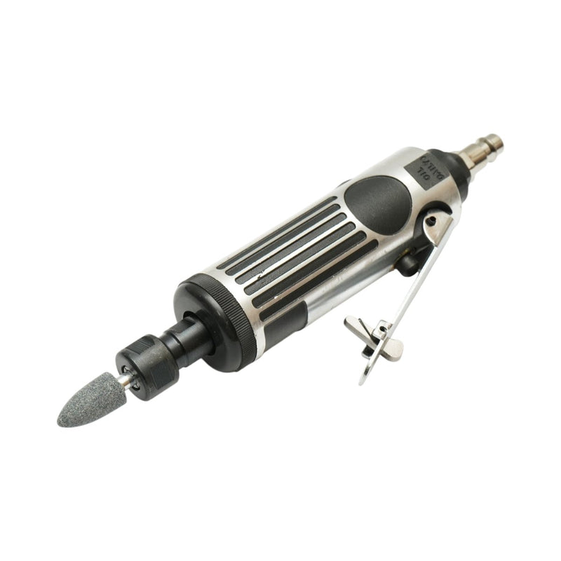 Kit smerigliatrice pneumatica diritta tipo biax, 22.000 giri/min, pinze da 3 mm e 6 mm, pressione di esercizio 6,3 bar, 16 pezzi. Breckner Germany
