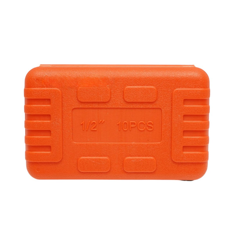 Set di 10 bussole corte a impatto in Cr-Mo con attacco da 1/2" (10–24 mm) Breckner Germany