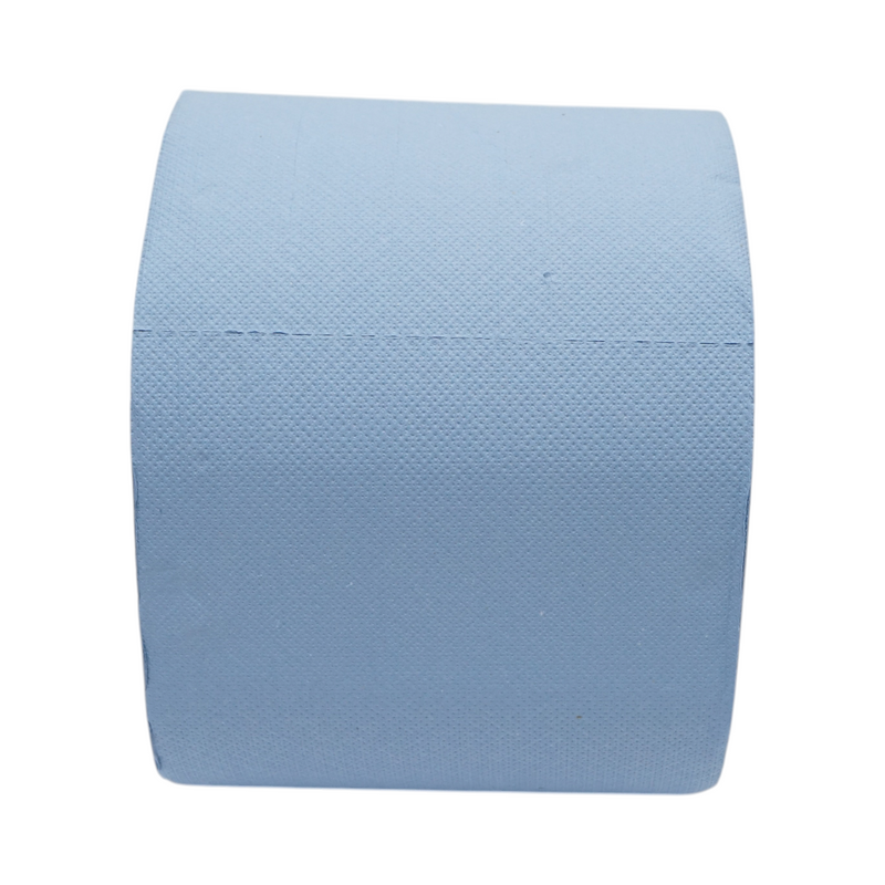 Set di 2 rotoli di carta industriale blu a 3 veli (36x22 cm), Celtex Superblue S, 500 strappi/rotolo (59612)