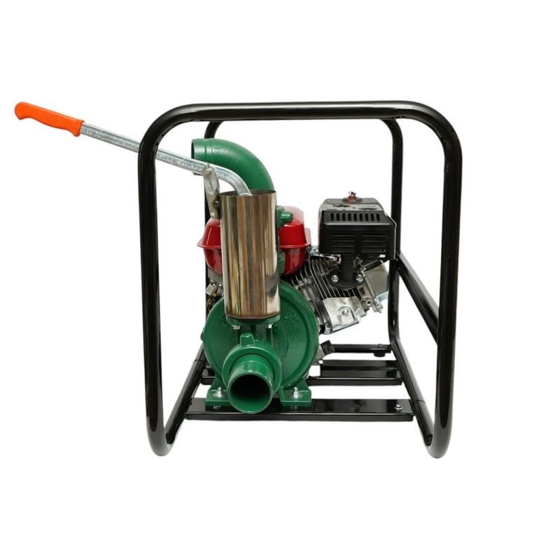Motopompa a benzina da 7,5 CV, 4 tempi, 212 cc, 3 pollici, portata 60 m³/h, adescamento manuale, profondità di aspirazione 8 m, prevalenza 30 m Breckner Germany