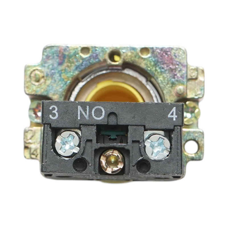 Pulsante di comando giallo con protezione IP65, 1NO, 400V/10A, LAY5 Breckner Germany