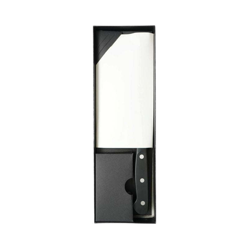 Mannaia professionale da 18 cm, lama in acciaio 5Cr15MoV, manico in ABS nero Breckner Germany