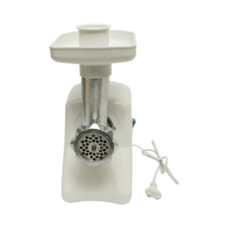 Tritacarne elettrico da 2000 W, 220 V, con lama in acciaio inox, accessorio per insaccati e 2 dischi in acciaio inox (da 5 mm e 7 mm) inclusi.