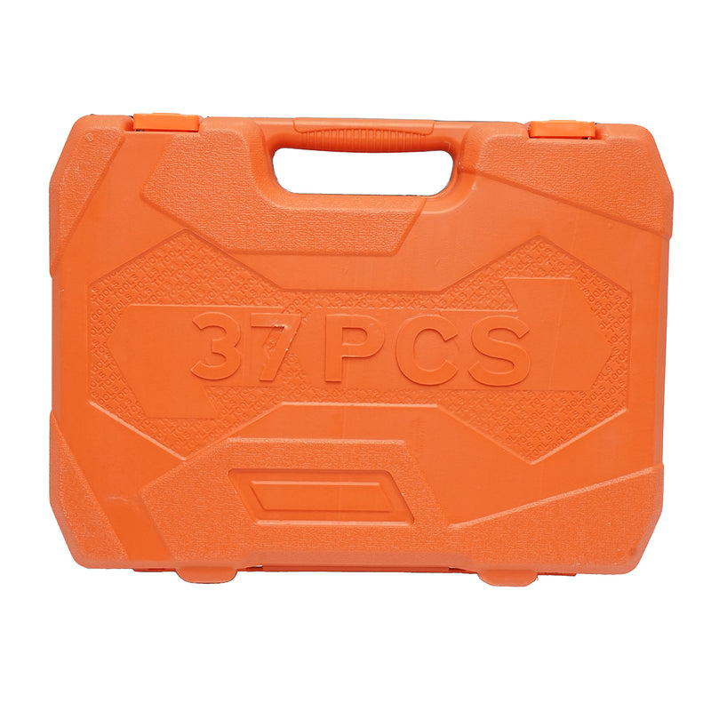 Set di chiavi a bussola 8-32 mm e chiavi combinate 8-19 mm, cacciavite a cricchetto da 1/2 37 pezzi Breckner Germany