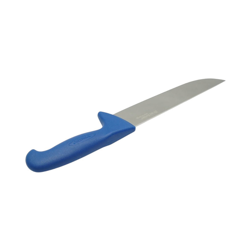 Coltello da macellaio professionale da 21 cm, lama in acciaio 5Cr15MoV, manico in nylon blu Breckner Germany