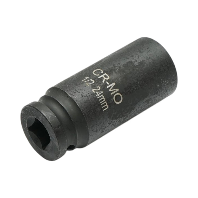 Bussola a impatto lunga 24 mm, lunghezza 78 mm, attacco quadro da 1/2", Cr-Mo Breckner Germany