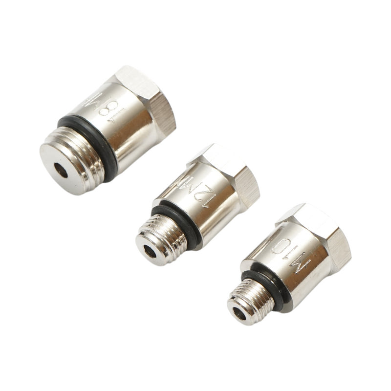 Kit di prova per la tenuta della compressione del cilindro del motore a benzina, 3 adattatori da 10, 12, 18 mm, tubo da 600 mm Breckner Germany