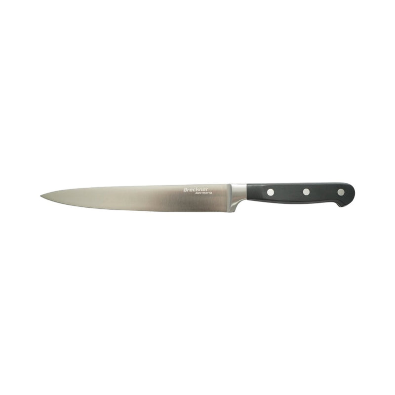 Set di 4 coltelli da cucina professionali, lama in acciaio 5Cr15MoV, manico in ABS nero Breckner Germany