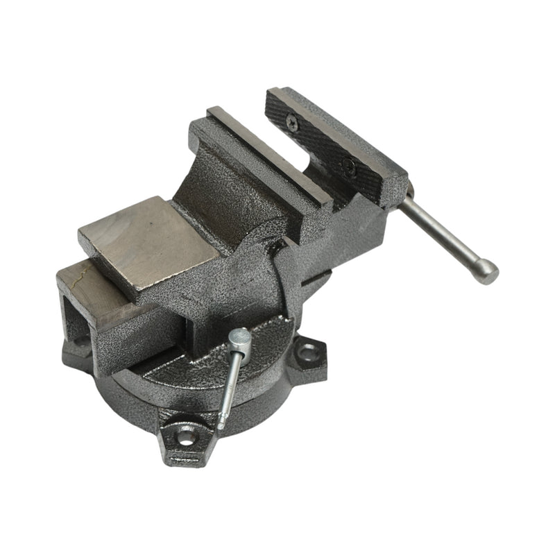 Morsa a base rotante e incudine Crownman da 100 mm