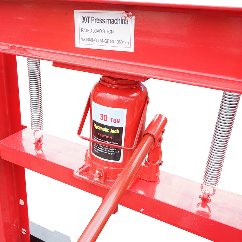 Pressa idraulica 30T, apertura regolabile 50-1050mm, corsa pistone 0-154mm