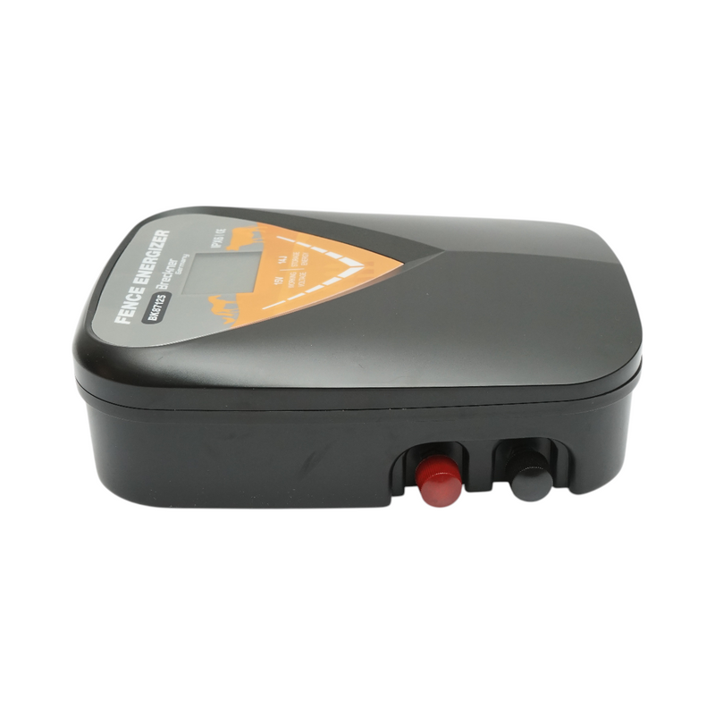 Elettrificatore per recinto elettrico 14 Joule, 12V/220V, 140 km con display LCD IPX6