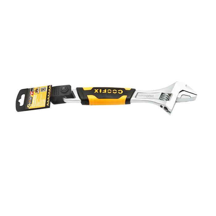 Chiave francese regolabile 200 mm con manico in gomma antiscivolo professionale 8 pollici GripPlus